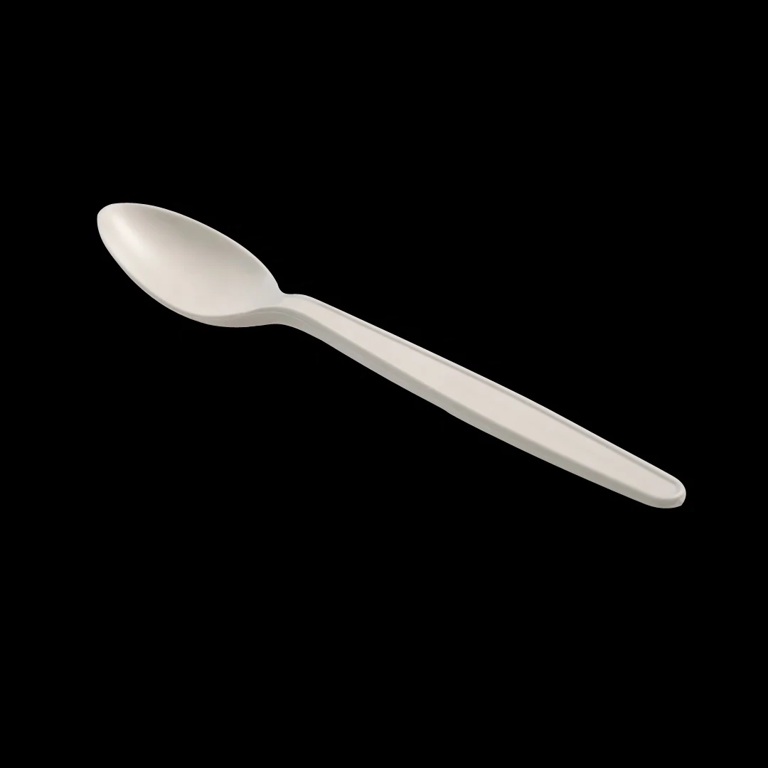 
High Quality 7 Inch-2 Disposable Compostable Tableware Sets 100% Biodegradable PLA Spoon 