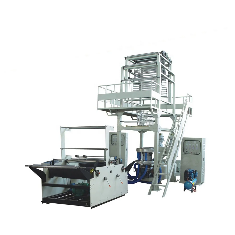 ABA 3 слоя поворотная головка высокая скорость pe hdpe ldpe пластик плёнки дуя машина