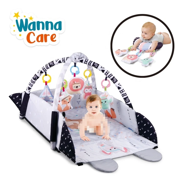 5 In 1 Baby Crawling Play Game Mat Soft Baby Toys 0 24 Months Toddler Educational Baby Ball Pit Mat With 30 Balls