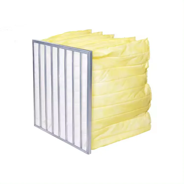 Custom F8 Air Filter For Hvac F8 Aluminum Frame Secondary Bag Filter