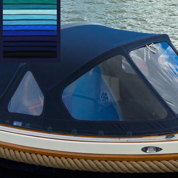 High end outdoor fabric solution dyed  acrylic sunshade cloth waterproof and oil proof yacht sunshade fabric