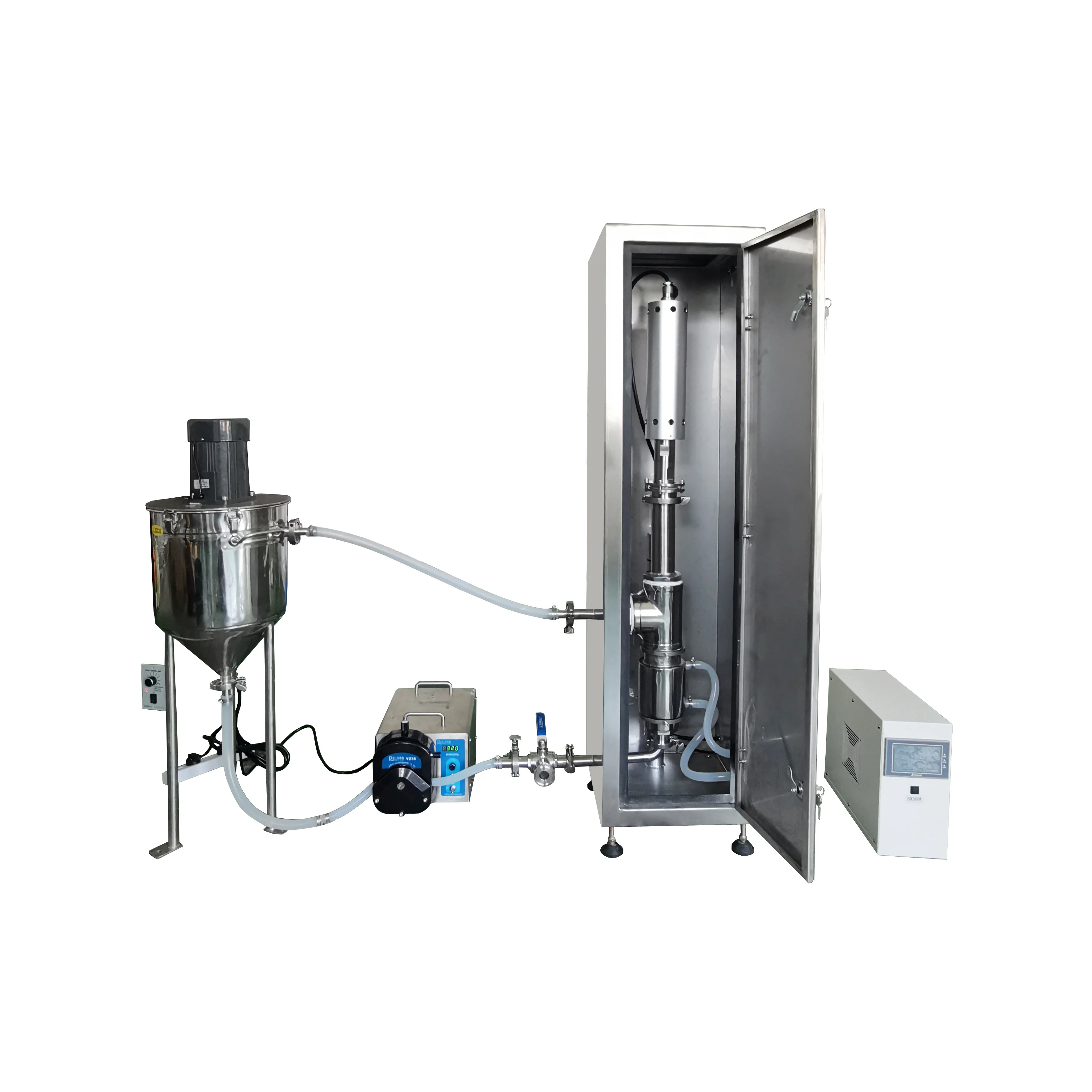 ultrasonic continuous flow reactor nano biodiesel making equipment 3000w ultrasonic disperser
