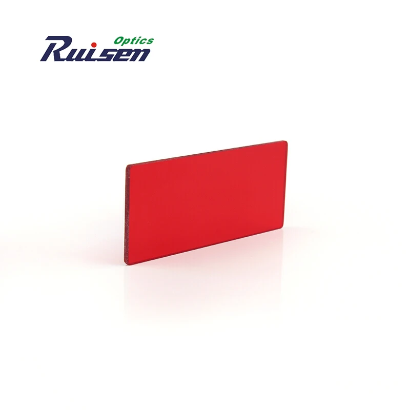China Manufacture 610nm Red Longpass Filter red optical glass RG610-HB610-HB10-KC11