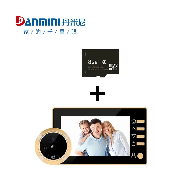 Factory Direct 4.3inch IPS Screen Door Peephole Viewer Anti-Burglar Home Security System Camera Peephole