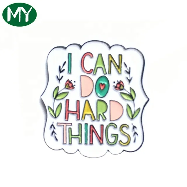 Cheap iron pin with red soft enamel with blue soft enamel