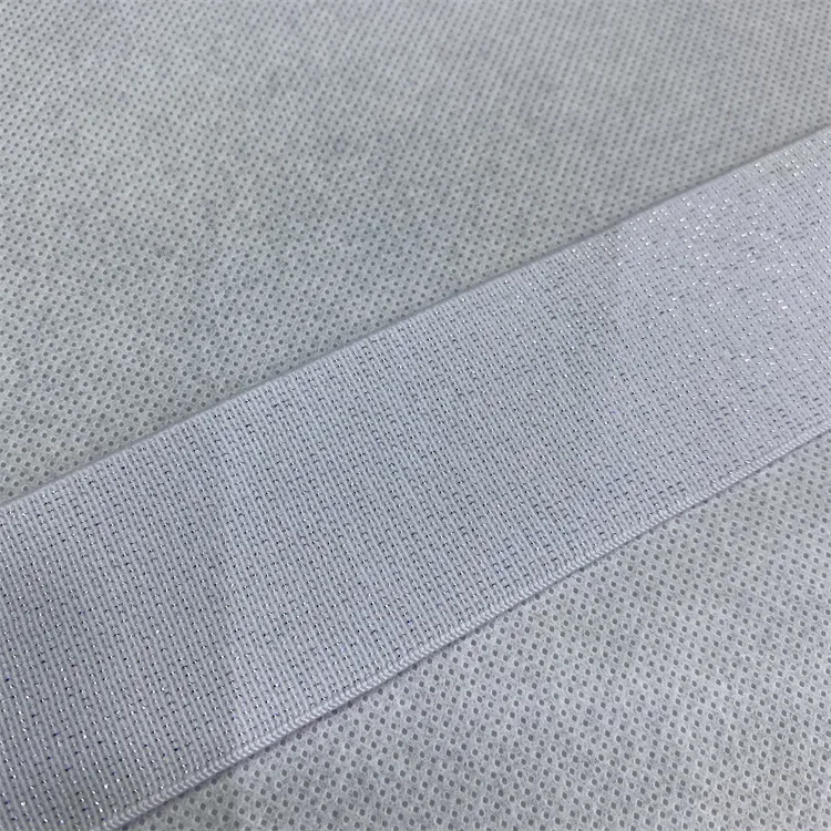 4cm high stretch waist skirt waist elastic band double-sided silver wire encryption high elastic color rubber band