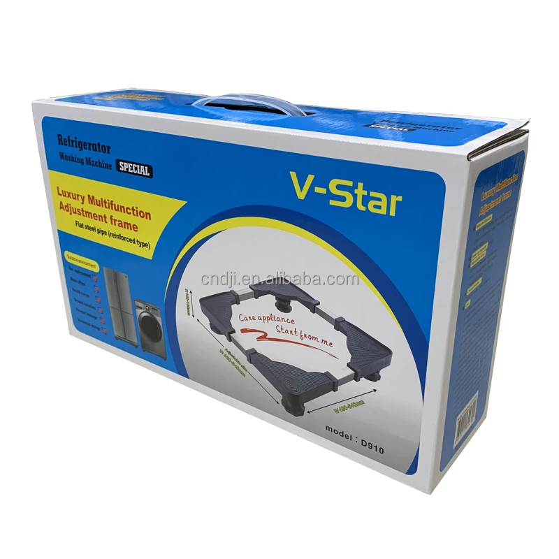 V-STAR Universal Base Fridge Stand with 4 Strong Feet Multi-Functional Adjustable Base for Fridge and Washing Machine