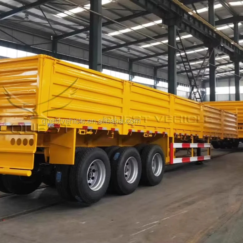 Factory Price New Design 3 Axles 60 Tons Semi-Trailers with Wabco Brake System and 12R22.5 Tyre Truck Trailers