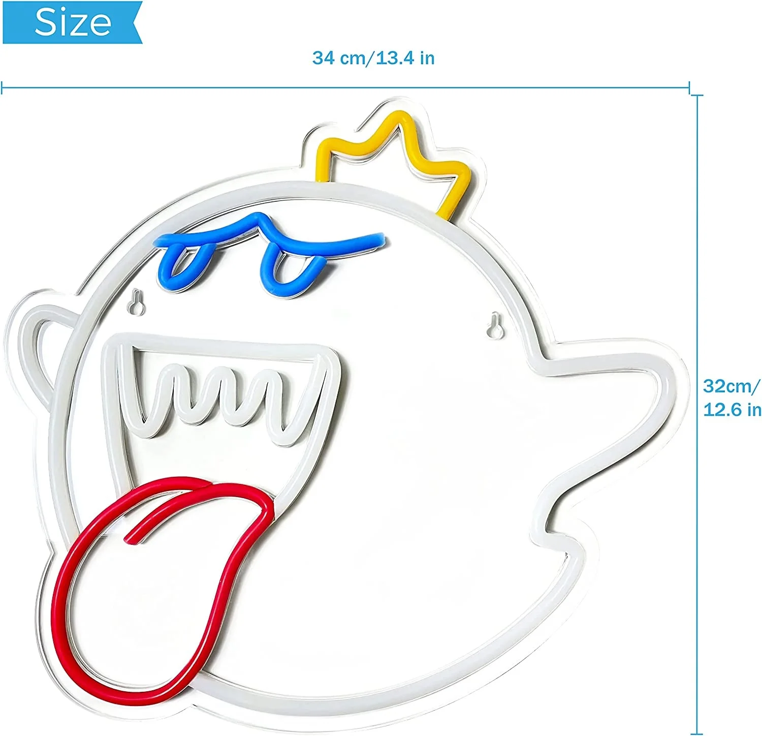 Неоновая вывеска King Boo The Ghost Face светодиодная неоновая лампа для Марио Акриловая игровой комнаты светильник аксессуары подарки декора