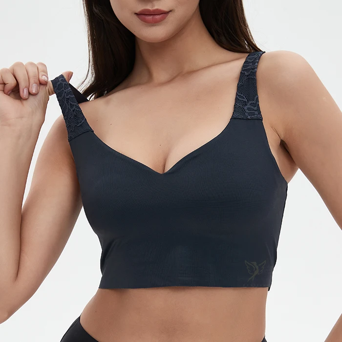 Hygieia Hot sale Plus Size Wireless push up Shapewear bra Hide Back Fat slim shapers bras for women