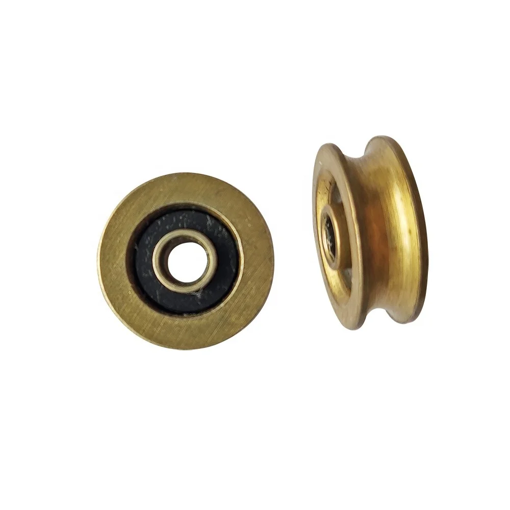 Bearing PVC Sliding Door Window Roller Nylon Parts Plastic Parts Nylon Pulley Roller Wheels Window Roller For Sliding Door