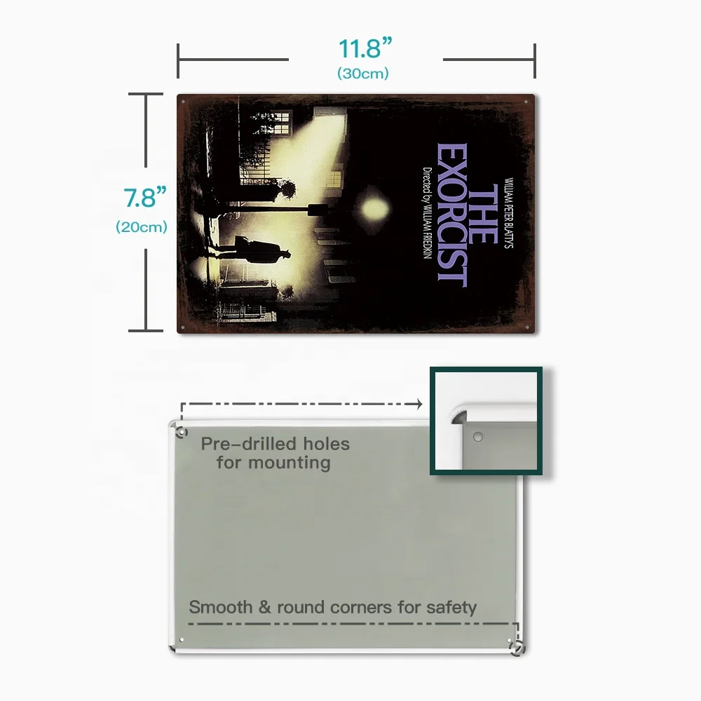 Putuo Decor Most Popular Movie Tin Printing Plate Sign Fans Collect Metal Poster Home Cinema Wall Decor