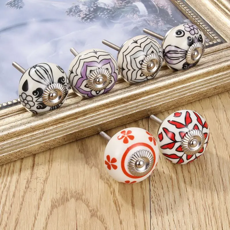 Wholesale Children Room Cabinet Door Handle Drawer And Door Cabinet Knob Ceramic Handle With Great Price