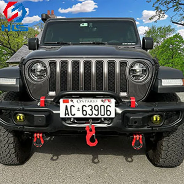 Off-road  Truck Auto Accessory 45# Carbon Steel Cross Pin 40Cr Alloy Steel 20T Winch Hook with Isolator