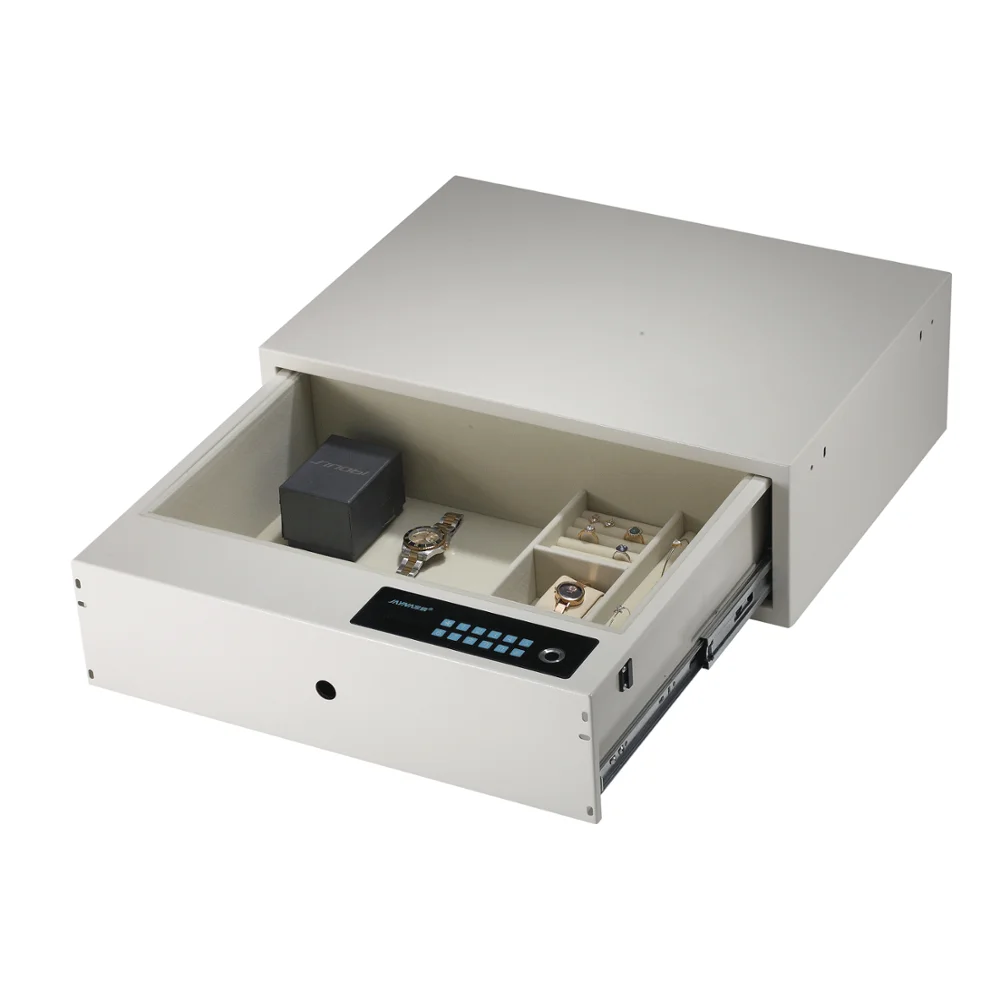 Jayna High Quality Digital Lock Safe Mocha Fingerprint Lock Box 2019 Home Hotel Office Bank Carton Box Iron G06004A-1 CN;GUA