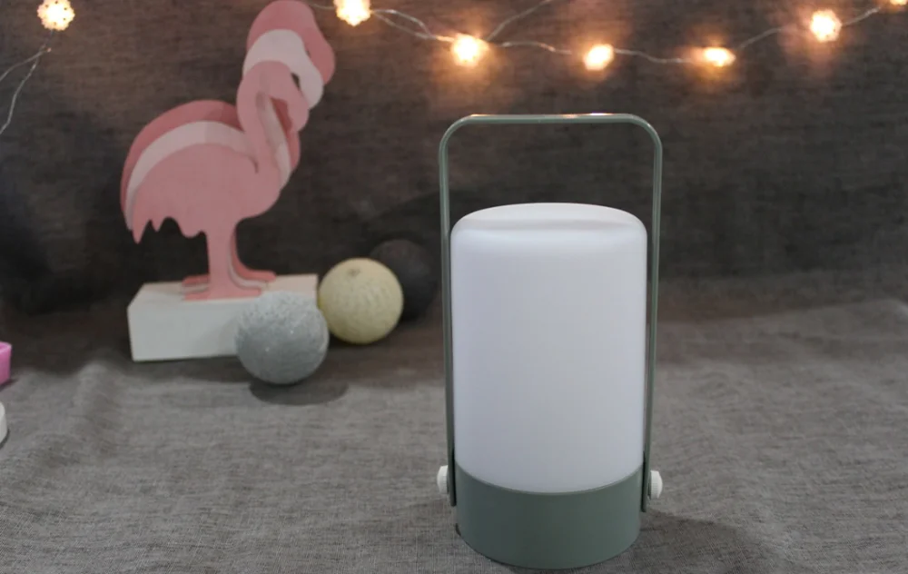 LED portable lamp battery color change small handle lantern light