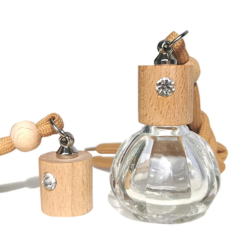 Avertan  Wooden Cap Glass Bottle 15ml  car perfume bottle car hanging bottle perfume car diffusers