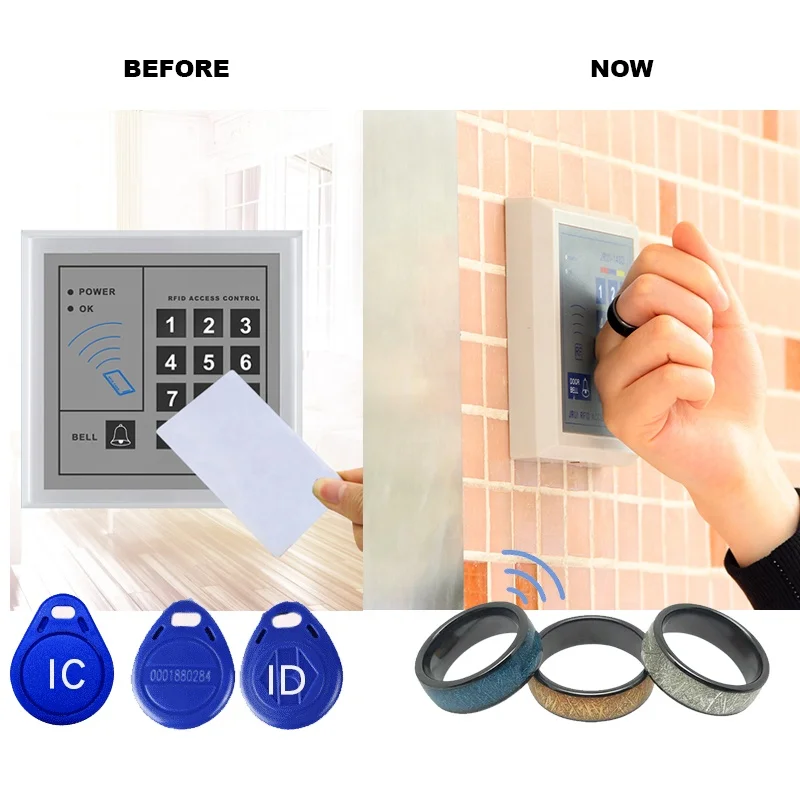 CMRFID 125khz T5577 13.56mhz rfid ring rewrite dual chip ceramic antenna magic nfc smart ring for contactless payment