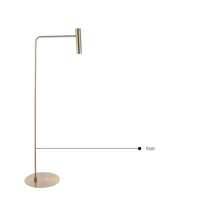 Modern Metal Decoration Contemporary Gold LED Adjustable Design Floor Lamp for Living Room