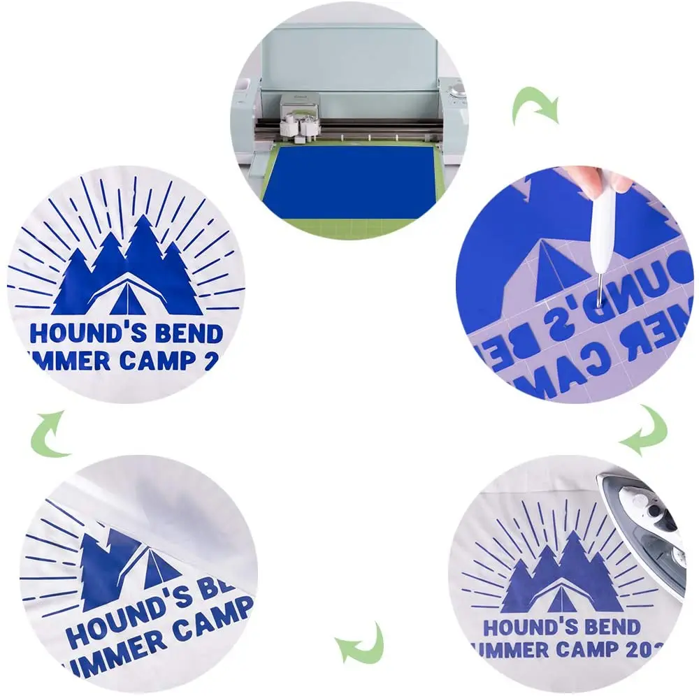 Sky Blue Sticky PET Wholesale PVC Heat Transfer Iron On Vinyl