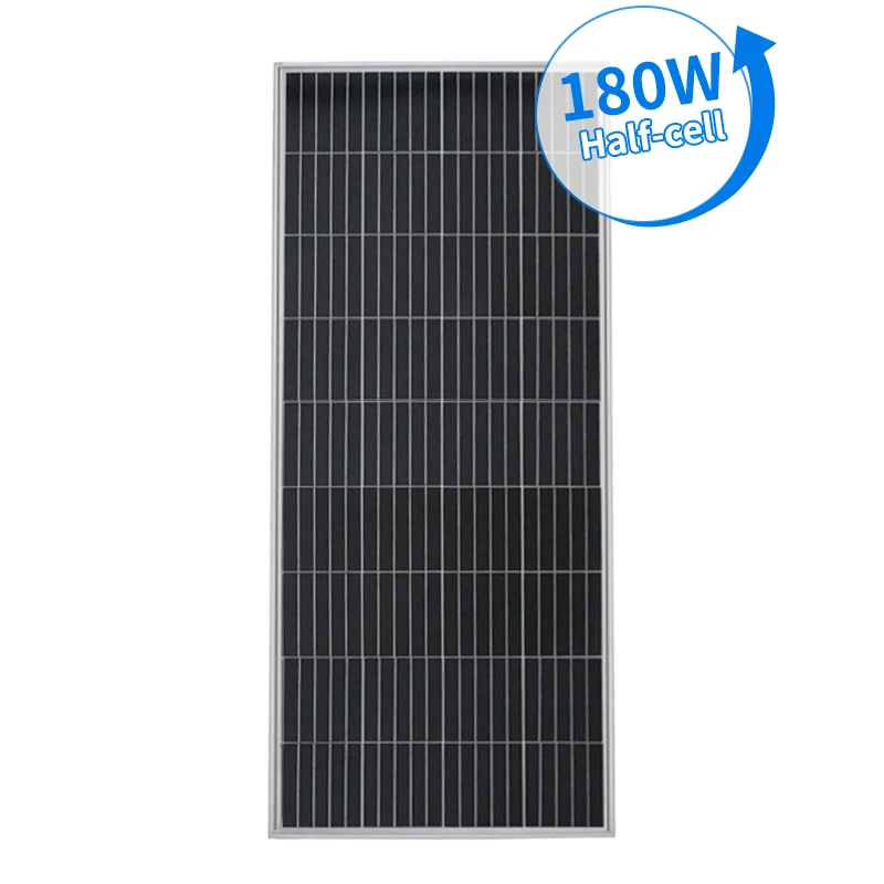 180W 12V 100W Transparent Solar Panel Mono Photovoltaic Thin Film Double Glass Solar Panel 350W 360W 290W 300W 175W 180W