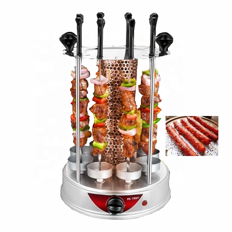 Innovative Design 6/8/10 Skewers Rotary Vertical Vegetable Grill Of Restaurant
