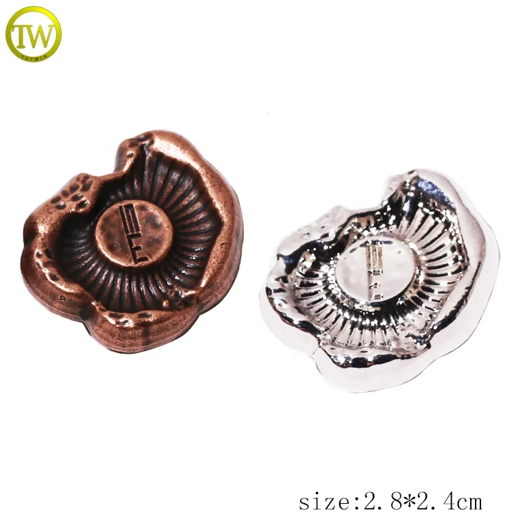 Custom engraved name screw hardware garment decorative stud screw back chicago screw rivets for leather belt accessories