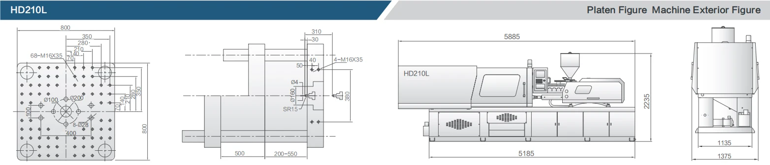 Haida HD210L Preform Injection Molding Machine Horizontal Used Making PVC U-Shaped Pipe Wire Box PET PC PP Motor EPS PA ABS