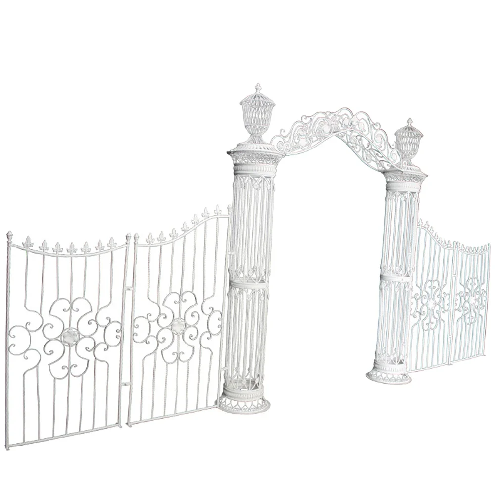 Grand Park arch wedding iron arch wedding flower gate stage layout props iron fence shelf
