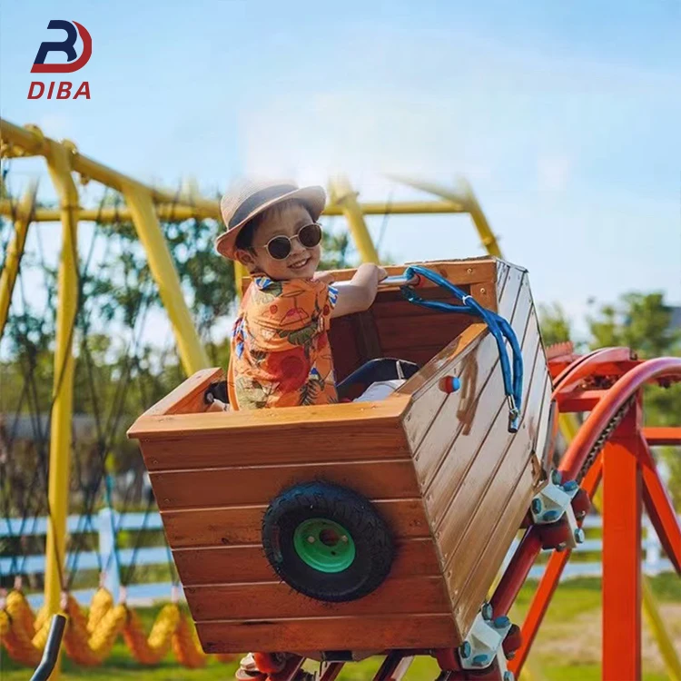 backyard carnival rides human power roller coaster mini carnival roller coaster for kids