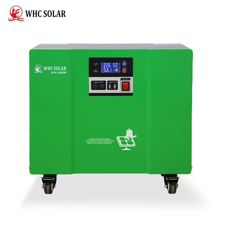 WHC SOLAR 5000 Watt Solar Generator 500W 1KW 2KW 3KW 5000W Portable Solar Generator MPPT With Lifepo4 Battery