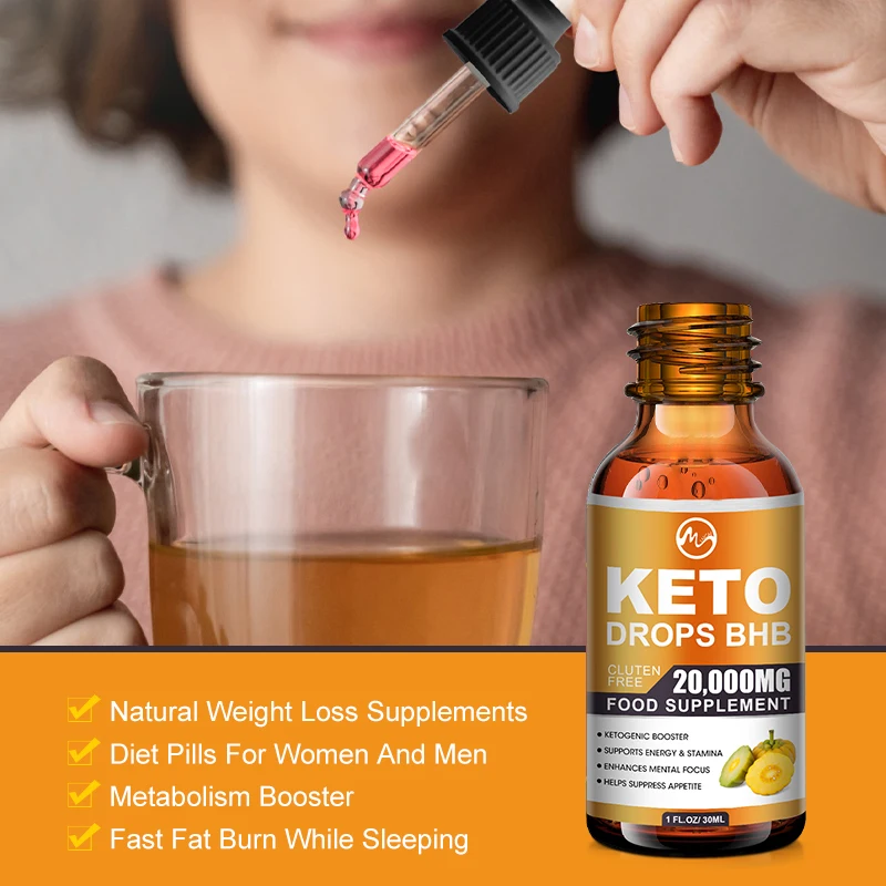 Factory Custom Private Label 50ml Fat Burner Weight Loss Keto Supplies For Men And Women Liquid Keto Diet Drops