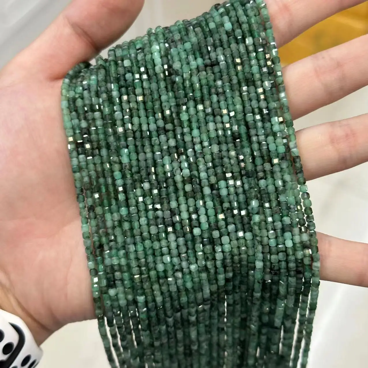 2.5mm Natural Stone Beads Faceted Colorful Crystal Rhodochrosite candy Square Beads For Jewelry Making Diy Bracelets Accessor