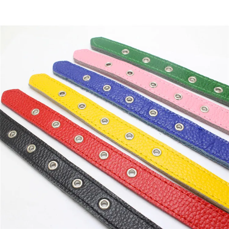 Soft Personalized Dog Collar Adjustable Leather Dog Collar Luxury Pet Collar for Small Medium Large Dogs