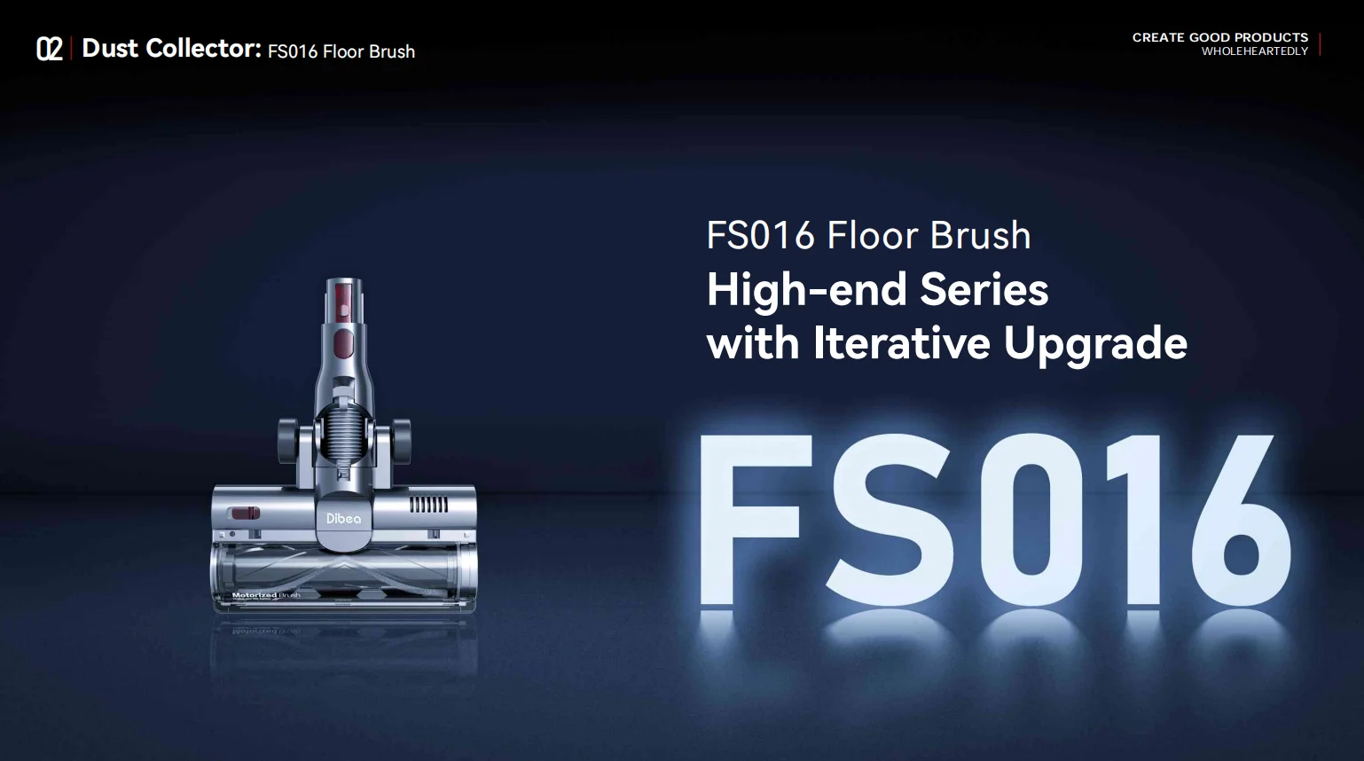 Dibea Brand New upgraded intelligent floor care cordless wet dry vacuum cleaner