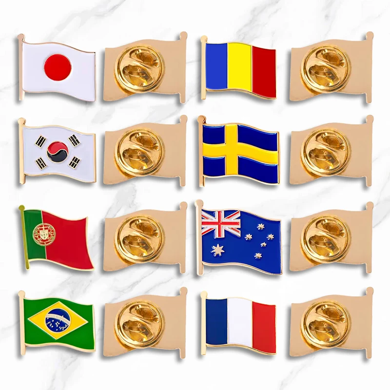 Saudi Pin De Metal Flag Brooch Airplane Manufacturer Horror Soft Magnetic Cap Badge Custom Metal Enamel Uae Pins