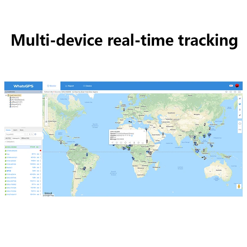 
2021 WhatsGPS GPS Tracking Software Platform With Open API 