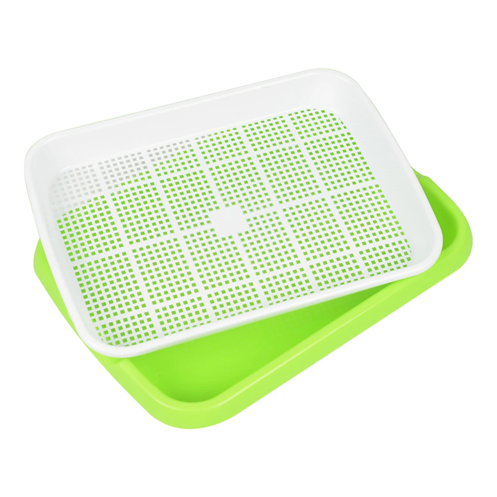 Plant Plastic Breathable Cover Nursery Pot Grow Box Germination Seeding Plate seedling trays plastic nursery