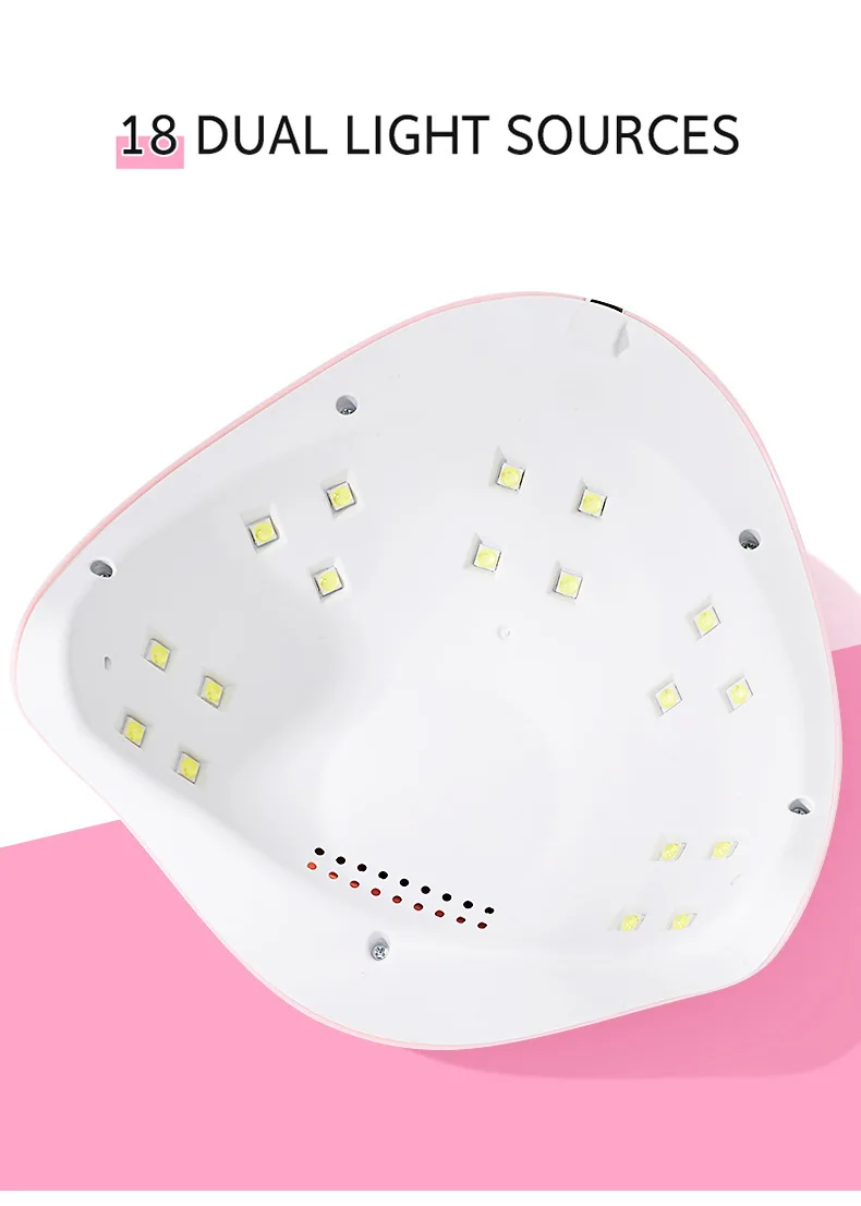 54W UV LED Nail Lamp Quick-drying Smart Sensor Nail Dryer