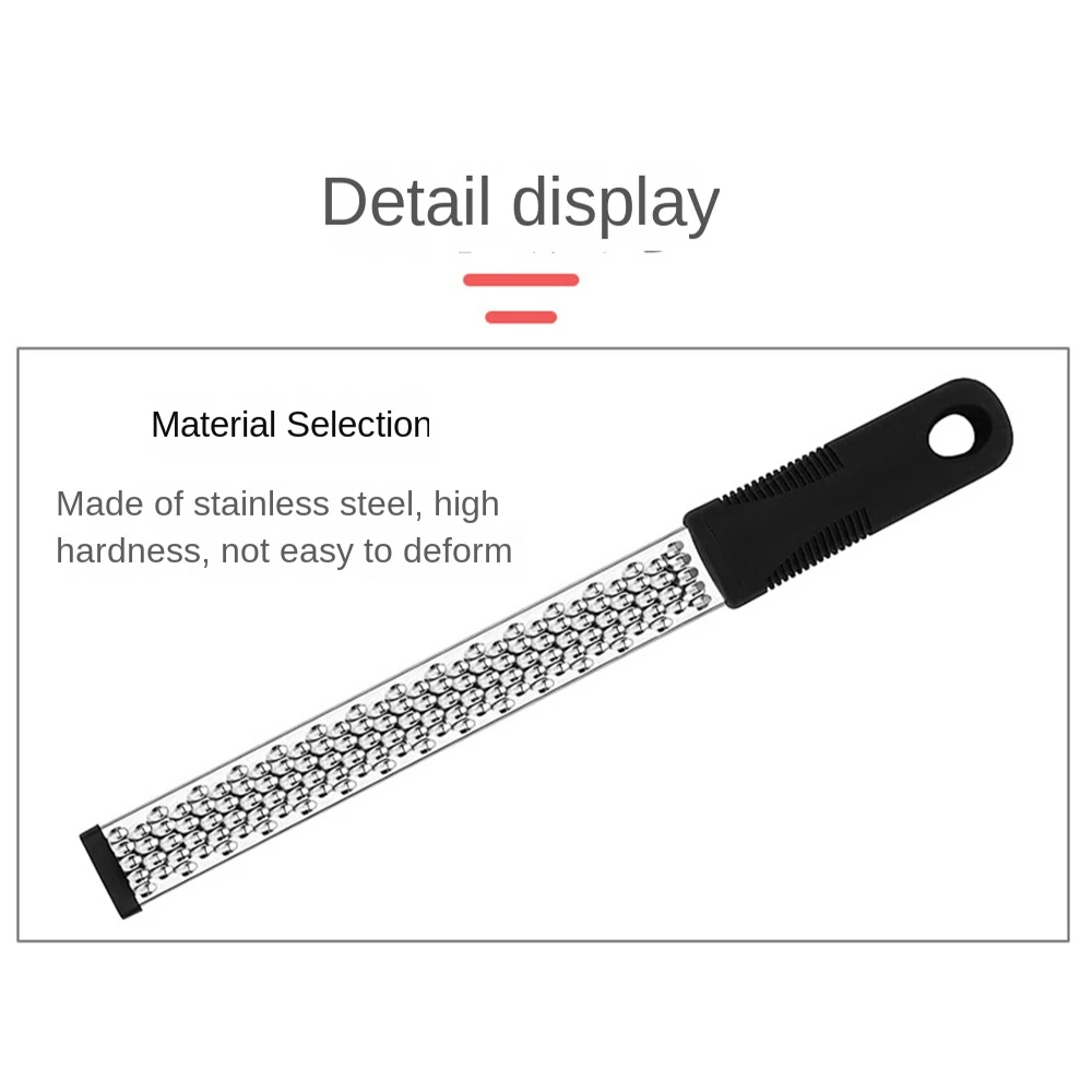 Inch Multifunctional Rectangle Stainless Steel Cheese Grater Tools Chocolate Lemon Zester Fruit Peeler Kitchen Gadgets