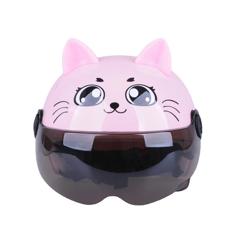 Ultralight Cycling Helmet Kids Safety Helmet For Scooter Cute Pattern Breathable Vents Shock-absorbing Bike Cycling Equipment