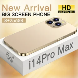 Best Price Phone I 14 Pro Max Android Smartphones 6.7 Inch 8Gb+256Gb 10 Core 5g Let Cellphones With 3 Camera Mobile Phones