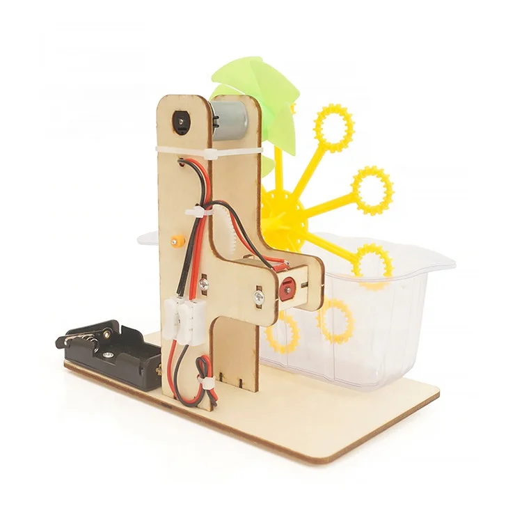 2019 DIY children small air bubble machine STEM science education toys