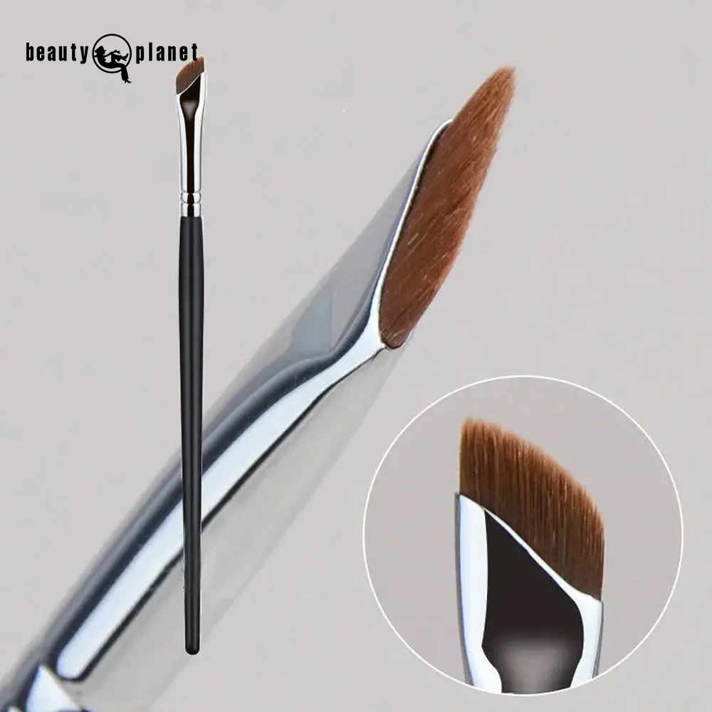 Beauty Planet Wholesale Eyebrow Eyeliner Brush Thin Single Custom Private Label Professional Flat Angle Brush Eyebrow Brushes