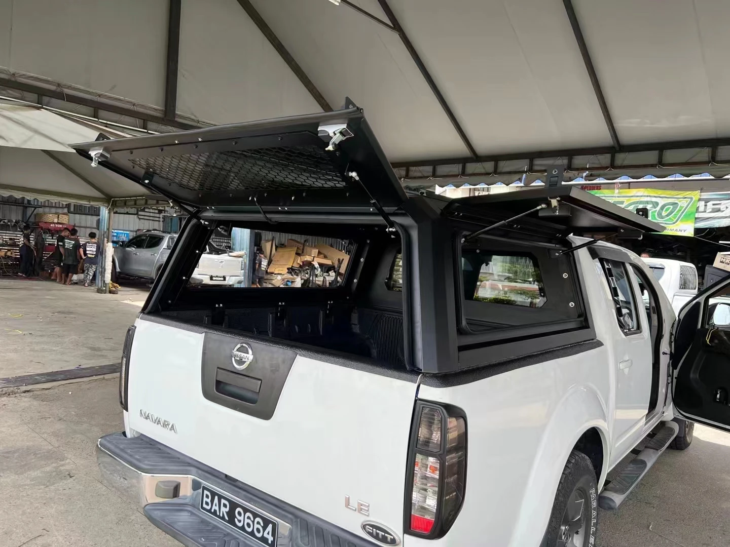 Грузовик навес для Nissan Navara D40 NP300 LE черный титан Гибридный грузовик Топпер водонепроницаемый Противоугонный с жесткой крышей