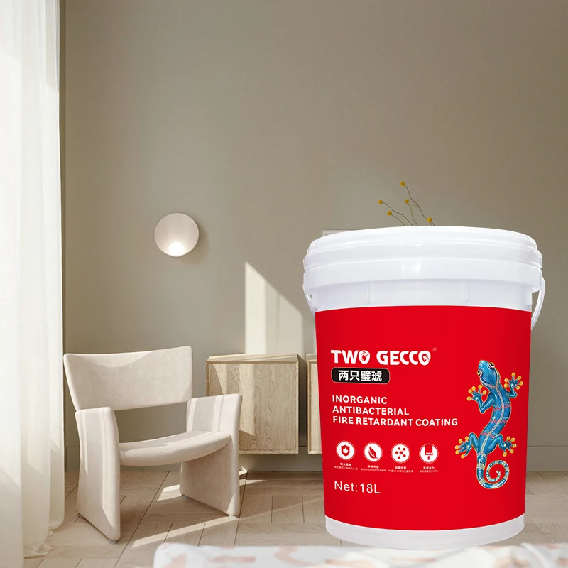 Two Gecco Inorganic Material Chemical Fire Retardant Coating Fireproof Paint
