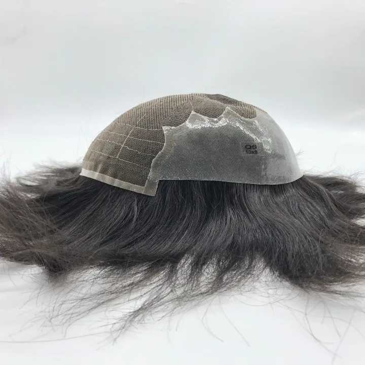 OEM Cheap Price Wig Human Hair System Q6 Human Hair Replacement Men Toupee