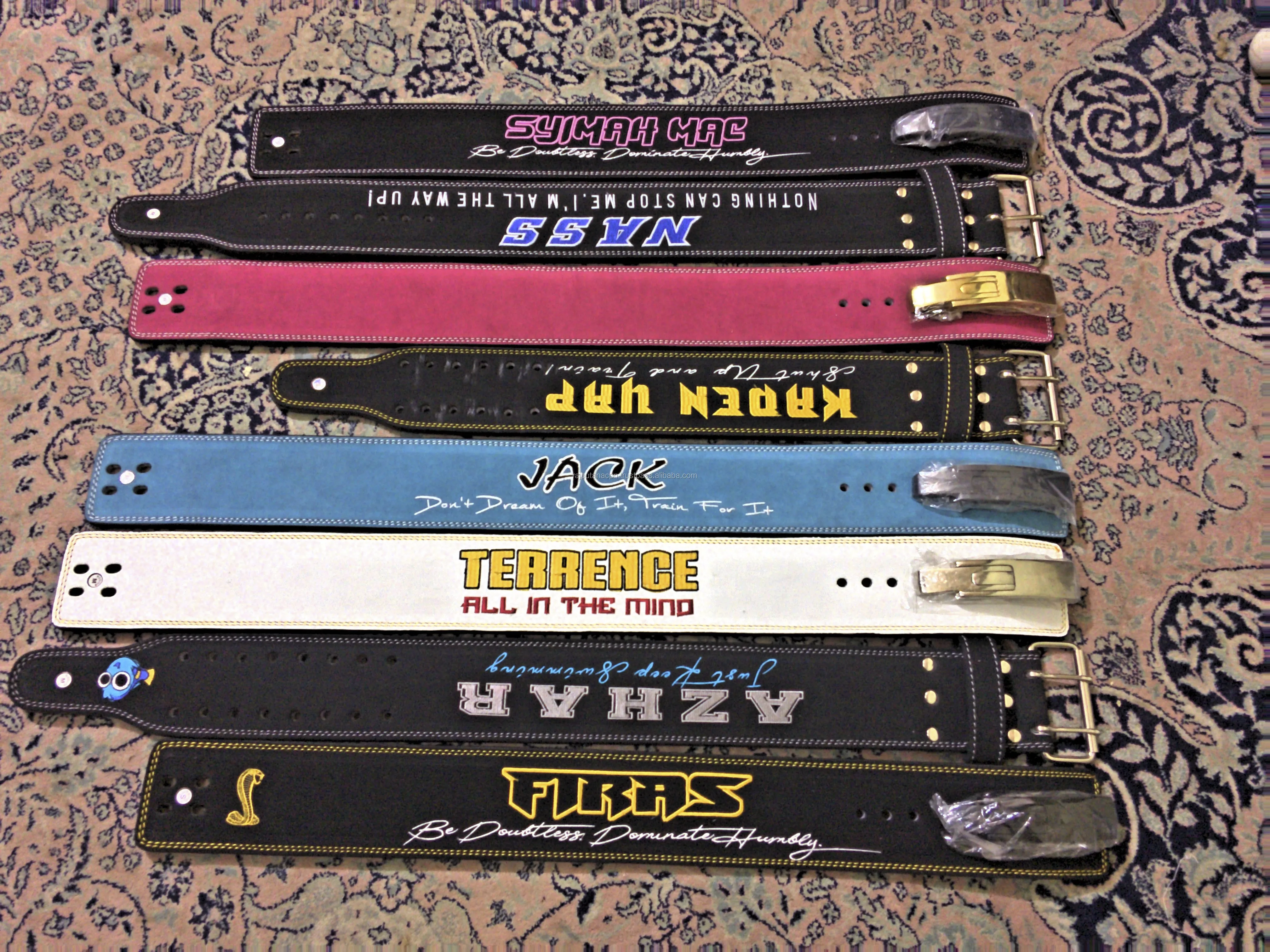 Body builder super heavy power lifting belts 10,13mm / Leather PU Belt For Gym prong| Lever buckle For Weightlifting Custom Made