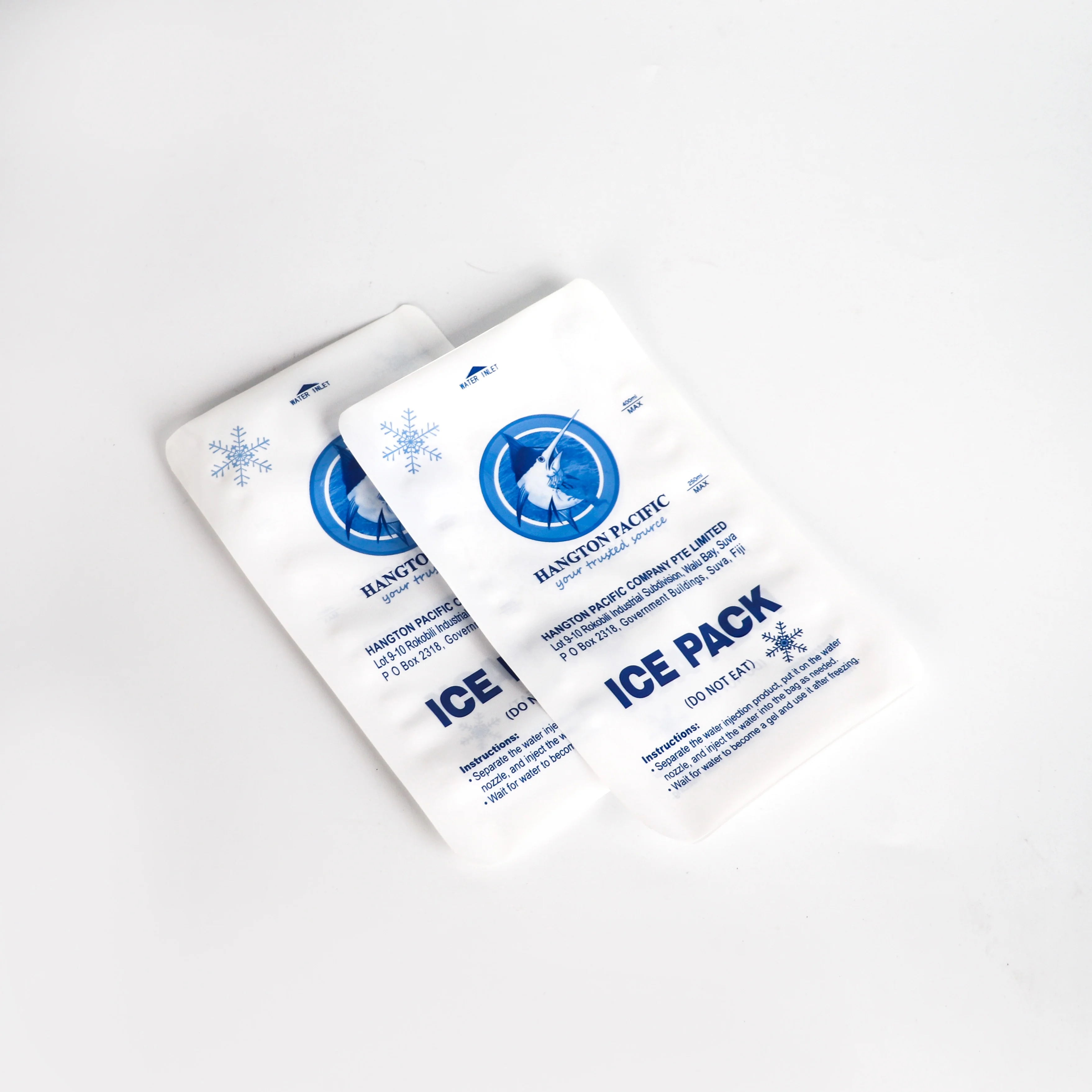 Ice bag pack for white frozened  food preservation and aquatic refrigeration