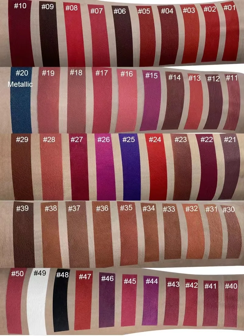 Vegan custom matte waterproof lipstick private label matte liquid lipstick